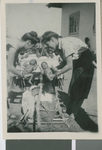 Augusta Brittell Receives Orphans for the Children's Home at the Namwianga Mission, Kalomo, Zambia, ca.1941-1959