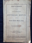 1863 American Christian Missionary Society Proceedings