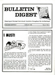 Bulletin Digest﻿, Volume 4, Number 1 (1985)