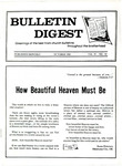Bulletin Digest, Volume 4, Number 10 (1985) by James M. Sampson