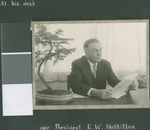 E. W. McMillan in his Office, Ibaraki, Japan, ca.1948-1952