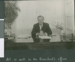 E. W. McMillan at his Desk, Ibaraki, Japan, ca.1948-1952