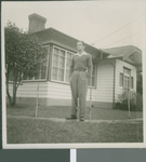 Harry R. Fox in Front of his Home, Ibaraki, Japan, ca.1948-1952