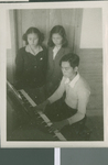 Student Playing Piano, Ibaraki, Japan, ca.1948-1952