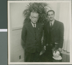 Takeshi Yamazaki with Logan Fox, Ibaraki, Japan, ca.1948-1952