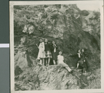 Students Standing at a Cliffside, Ibaraki, Japan, ca.1948-1952