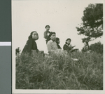 Student Sitting on a Hillside, Ibaraki, Japan, ca.1948-1952