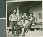 Students in Front of the Boys Dorm at Ibaraki Christian College, Ibaraki, Japan, ca.1948-1952