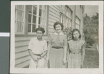 Students with Frances L. Campbell, Professor at Ibaraki Christian College, Ibaraki, Japan, ca.1948-1952