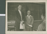E. W. McMillan Teaching Students with a Translator, Ibaraki, Japan, ca.1948-1952