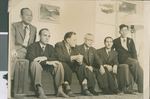 Leaders of Ibaraki Christian Schools with Takeshi Yamazaki at the Home of R. C. Cannon, Ibaraki, Japan, ca.1948-1952