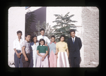 Group in front of the Church of Christ, Mexico by Haven L. Miller