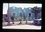 buildings and church, possibly Iglesia de Cristo by Haven L. Miller