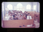 Group inside the Church of Christ, Mexico by Haven L. Miller