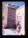 Girl in front of Iglesia de Cristo by Haven L. Miller