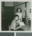 Two Girls in their Room in the Girls' Dormitory, Ibaraki, Japan, 1953