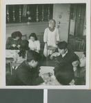 Student Serving Refreshments to Participants of the Annual Sports Carnival at Ibaraki Christian Schools, Ibaraki, Japan, 1953