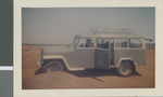 Eva Johnson Sits in a Willys Jeep Station Wagon, Atmakur, Andhra Pradesh, India, 1968