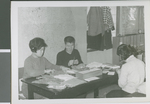 Students from Korean Christian College Sort Through Bible Correspondence Course Material, Seoul, South Korea, 1966