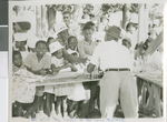 Handing Out Soft Drinks, Bridgetown, Barbados, 1960