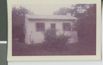 Eva Johnson Stands in Front of a New House at a Missionary Compound, Chennai, India, 1967