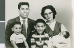 de Huerta family portrait, Mexico, 1959