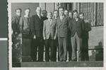 Roy Palmer with Bible Students, Frankfurt, Germany, ca.1948-1958 by Katherine Patton