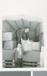 Two German Men Unloading a Relief Truck, Frankfurt, Germany, ca.1948-1952 by Katherine Patton