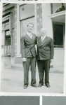 Bill Phillips and Jacob Vandervis, Missionaries to the Netherlands, Haarlem, Netherlands, 1948 by Katherine Patton