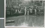 A Baptismal Candidate Enters the Water, Ikot Usen, Nigeria, 1950 by Eldred Echols and Boyd Reese