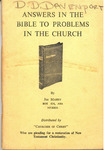 Answers in the Bible to Problems in the Church