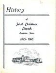 History of First Christian Church: Longview, Texas 1875-1960