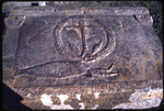 Anchor, Fish, Fish and Jonah, Swastikas - Stone Slab by Everett Ferguson