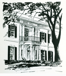 Boone Hall Exterior (drawing) by Northeastern Christian Junior College