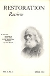 Restoration Review, Volume 3, Number 2 (1961)