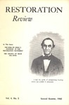 Restoration Review, Volume 4, Number 2 (1962) by Leroy Garrett
