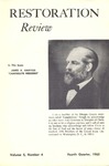 Restoration Review, Volume 5, Number 4 (1963)