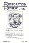 Restoration Review, Volume 6, Number 3 (1964)