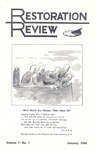 Restoration Review, Volume 7, Number 1 (1965)