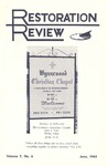 Restoration Review, Volume 7, Number 6 (1965)