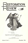 Restoration Review, Volume 8, Number 9 (1966)