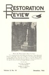 Restoration Review, Volume 8, Number 10 (1966)