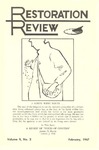 Restoration Review, Volume 9, Number 2 (1967)