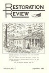 Restoration Review, Volume 9, Number 7 (1967)