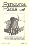 Restoration Review, Volume 10, Number 1 (1968)