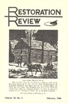 Restoration Review, Volume 10, Number 2 (1968)
