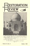 Restoration Review, Volume 10, Number 8 (1968)