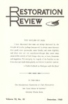 Restoration Review, Volume 10, Number 10 (1968)