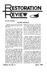Restoration Review, Volume 12, Number 4 (1970)