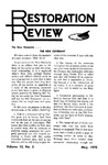 Restoration Review, Volume 12, Number 5 (1970)